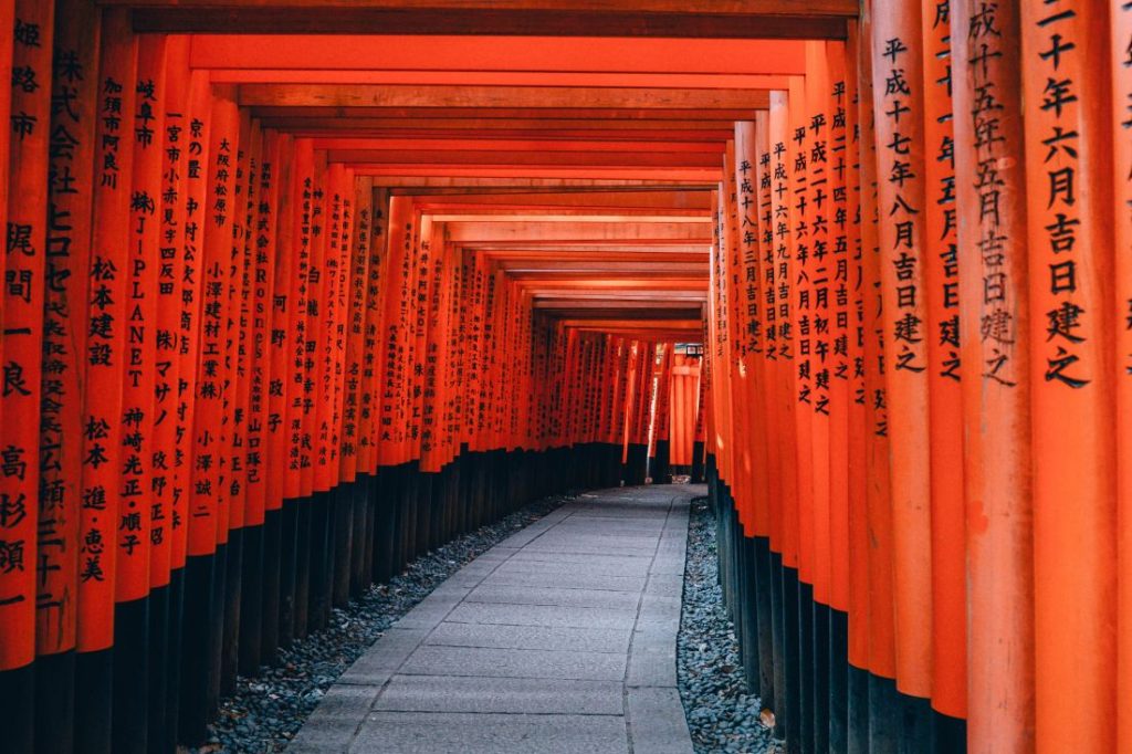 Rote Torii-Tore, Fushimi Inari, Kyoto