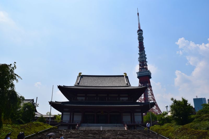 Zojoji Tempel und Tokyo Tower