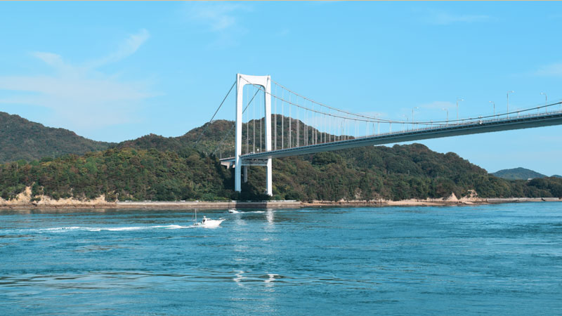 Hakata Oshima Brücke, Shimanami Kaido, Japan
