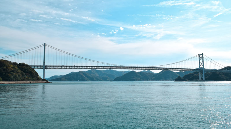 Innoshima Brücke, Shimanami Kaido, Radstrecke Japan