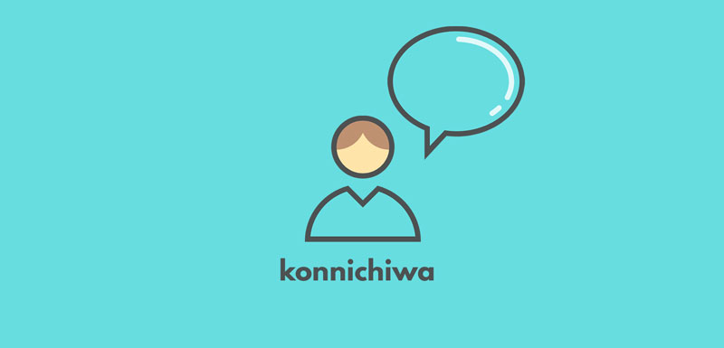 Hallo auf Japanisch, Konnichiwa