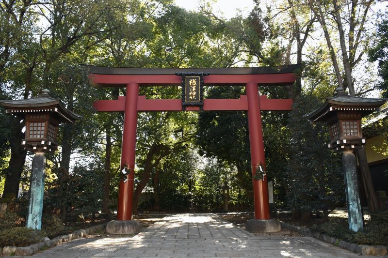 Torii Tor, Eingang zum shintoistischen Schrein in Japan