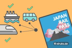 Japan Rail Pass, Grafik, Flat Design