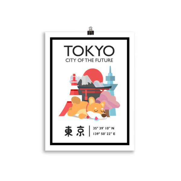 Tokyo Poster, City of the Future, Japan Wanddekoration